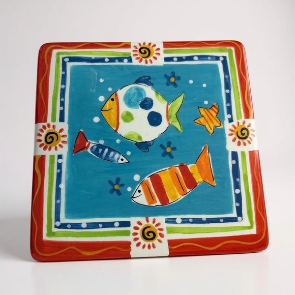 HAUSENWARE Ceramic Art Tile Trivet - Excellent Condition! - Picture 1 of 9